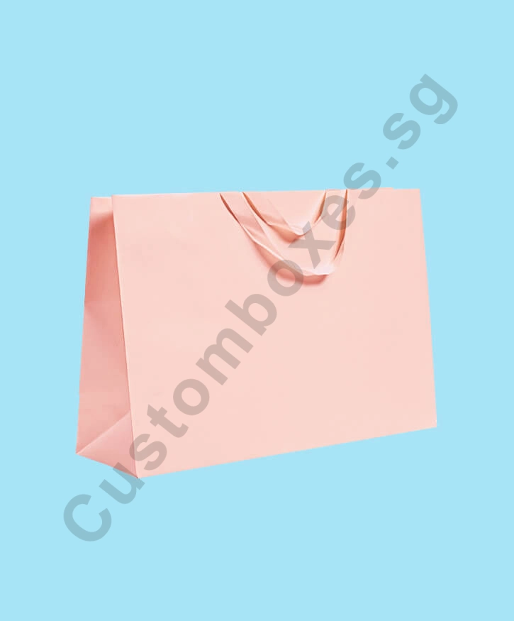 Custom Luxury Paper Bags with Embedded Handles Singapore