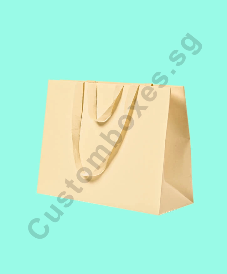 Custom Luxury Paper Bags with Embedded Handles Singapore