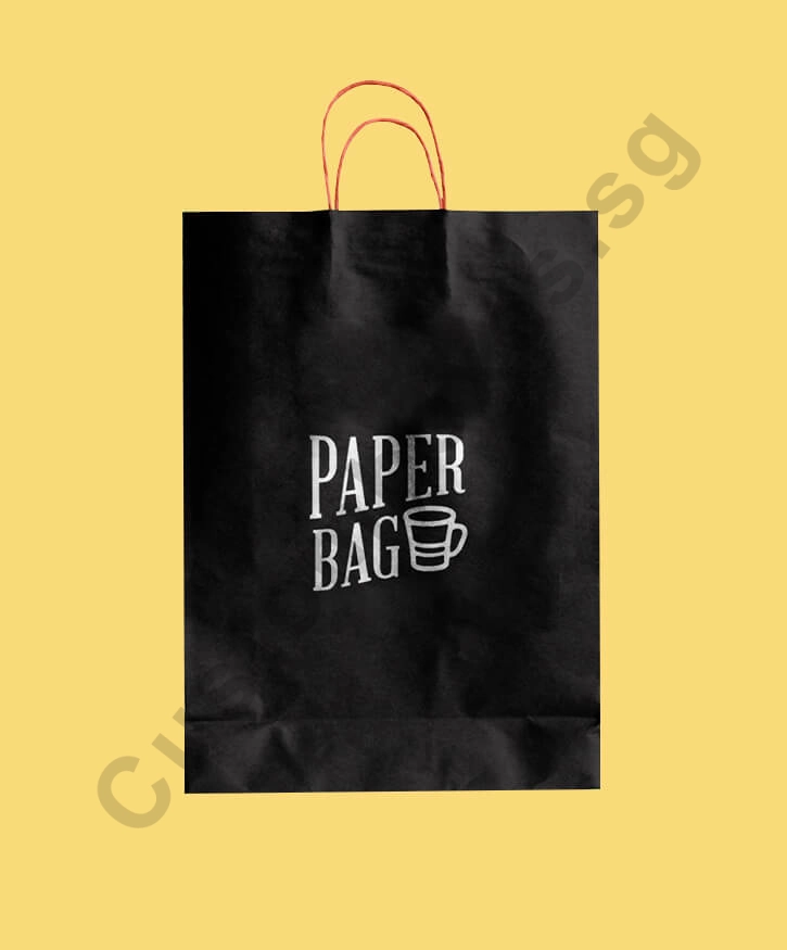 Black Kraft Paper Bags Custom Boxes Singapore