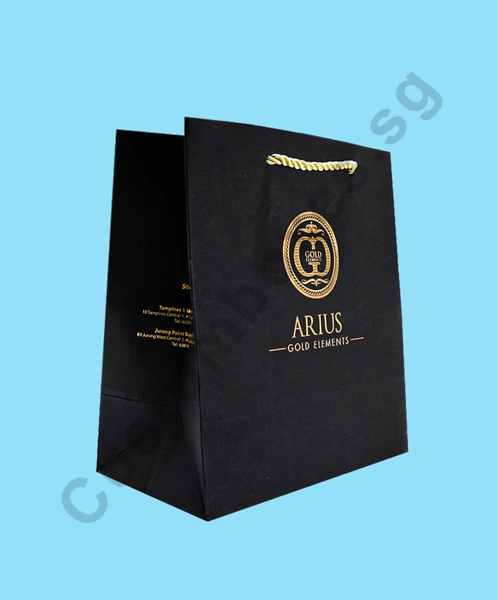 Black Kraft Paper Bags Custom Boxes Singapore